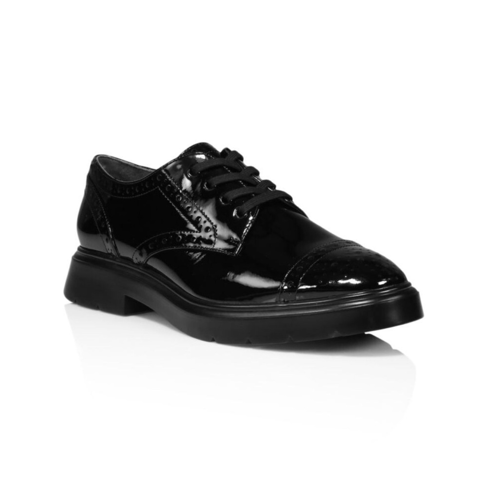 STUART WEITZMAN DARRA HIGH GLOSS OXFORD SHOES